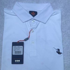Donald Ross Core Don Solid – Sport Fit- logo Shirt Large White-SPO16SC